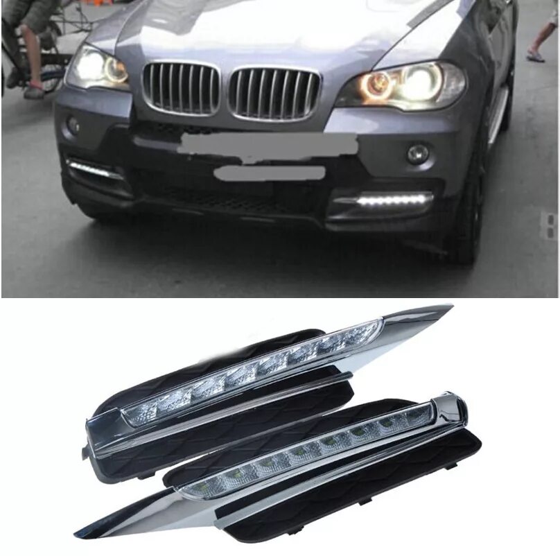 Дхо бмв. Led ДХО BMW x5 e70. ДХО BMW x5 e70 HELLA. Модуль ДХО BMW x5 e70. Ходовые огни БМВ х5 е70.