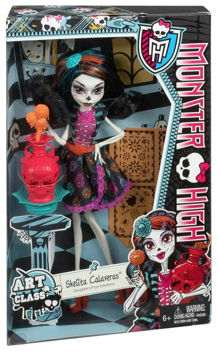 Скелета монстер хай g3. Monster High кукла Скелита. Скелита Калаверас кукла. Кукла Монстер Хай Скелита художественный класс. Monster High Скелита Калаверас кукла.