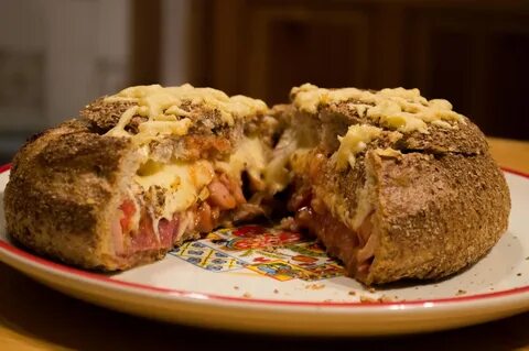 Мясо в хлебе в духовке