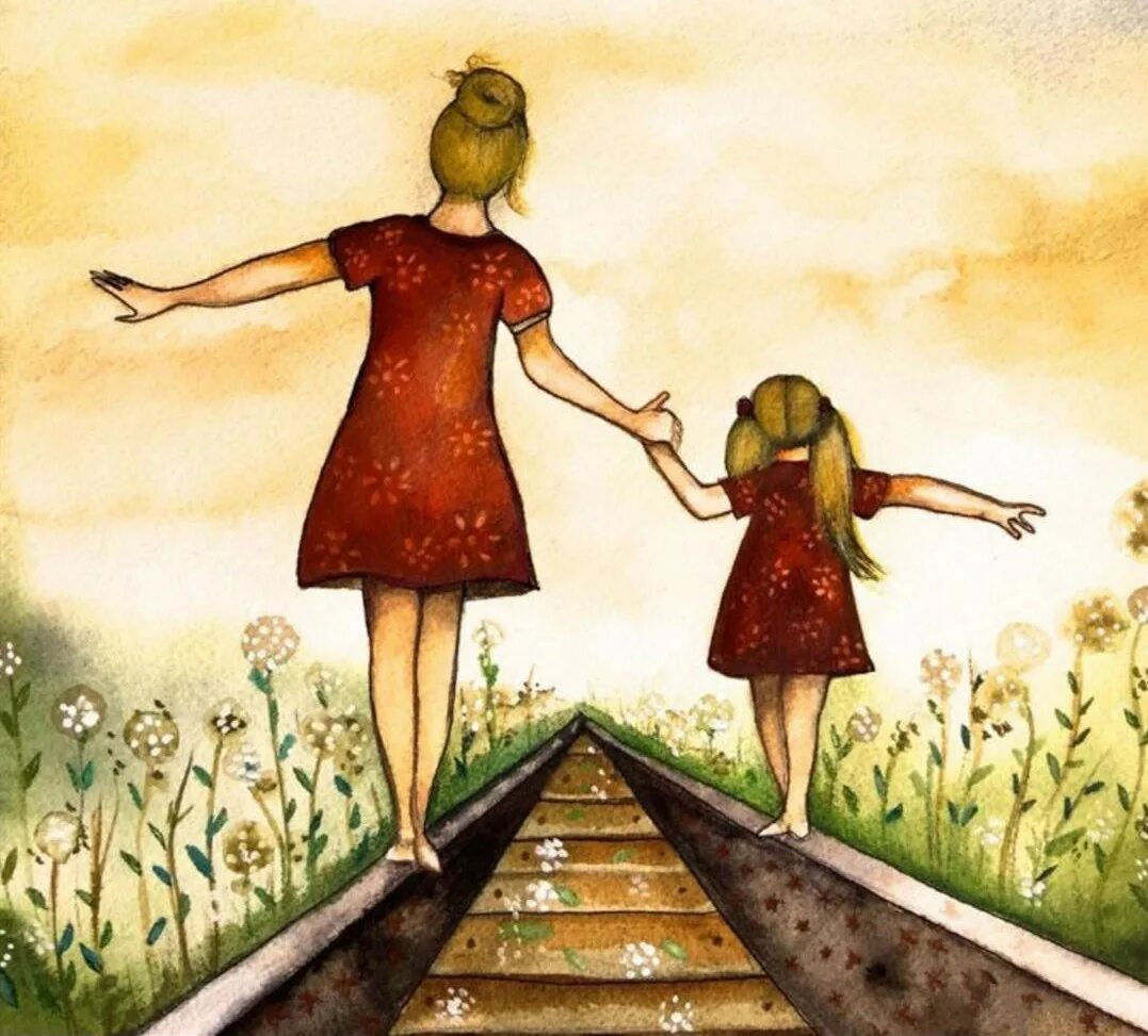 Мама и дочь иллюстрация. Иллюстрации счастье. Мама и дочка рисунок. Мать и дочь рисунок.