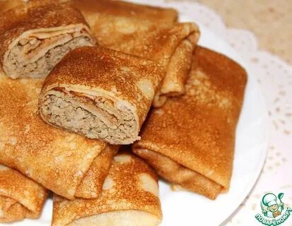 Блины с печенью и рисом рецепт