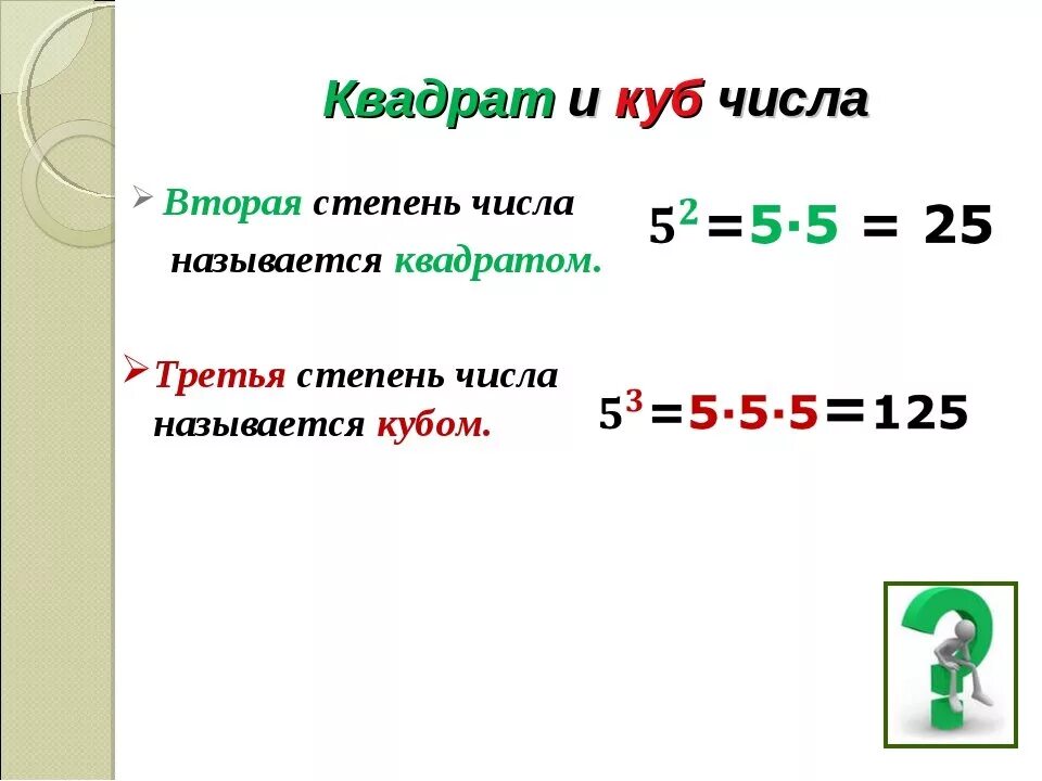 Степень числа квадрат и куб 5 класс. Как понять тему 5 класс степень числа. Математика 5 класс степень числа квадрат и куб числа. Как решается степень числа 5 класс. Число 4 является квадратом целого числа