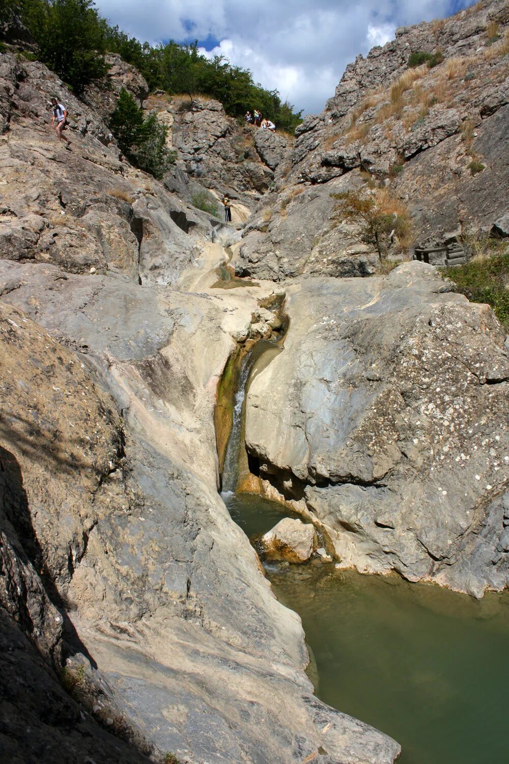 Арпатские водопады. Зеленогорье Арпатские водопады. Водопад Зеленогорье Арпат. Каньон реки Арпат Крым. Ущелье Панагия Крым.