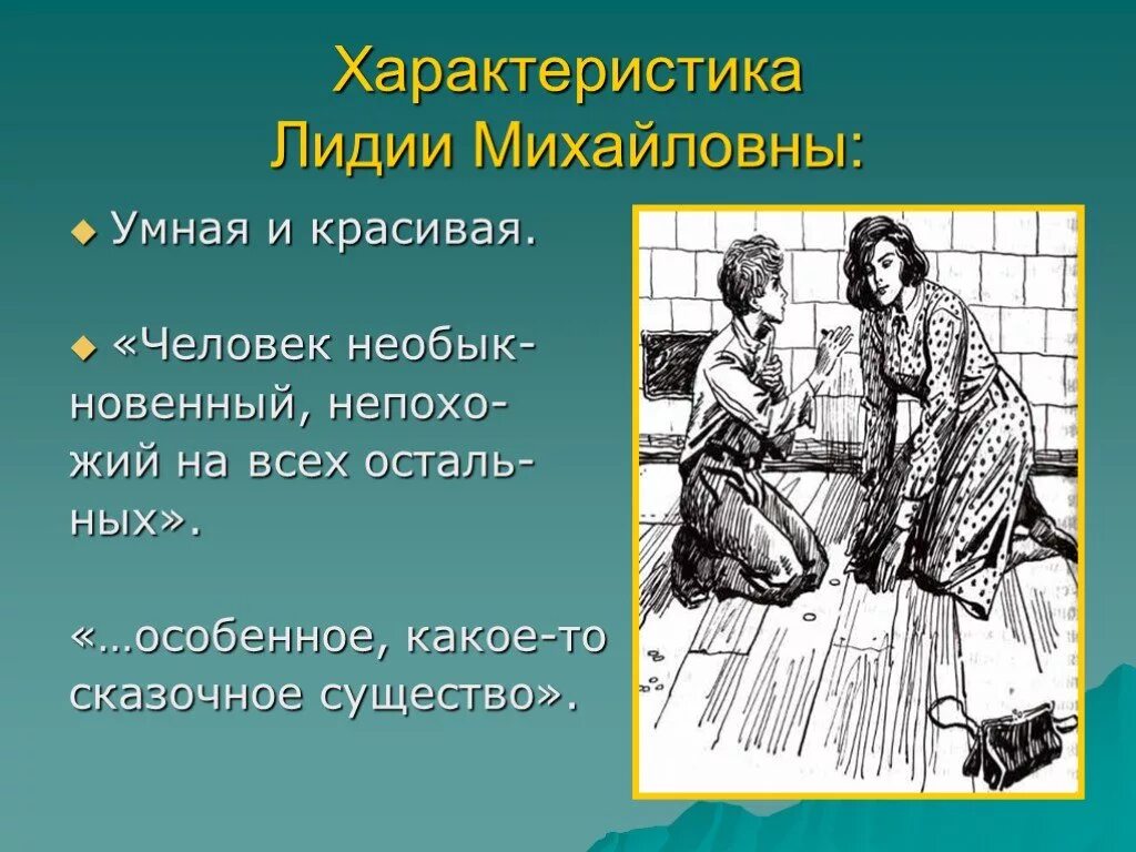 Какие черты характера лидии михайловны. Распутин уроки французского характеристика Лидии Михайловны.