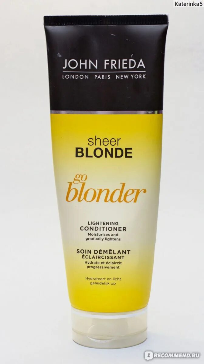 Sheer blonde. John Frieda Sheer blonde кондиционер. John Frieda бальзам для блонда. На волосах осветляющий спрей Sheer blonde go blonder John Frieda.