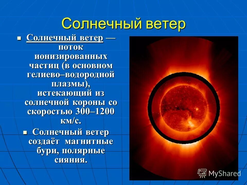 Какая скорость солнечного ветра