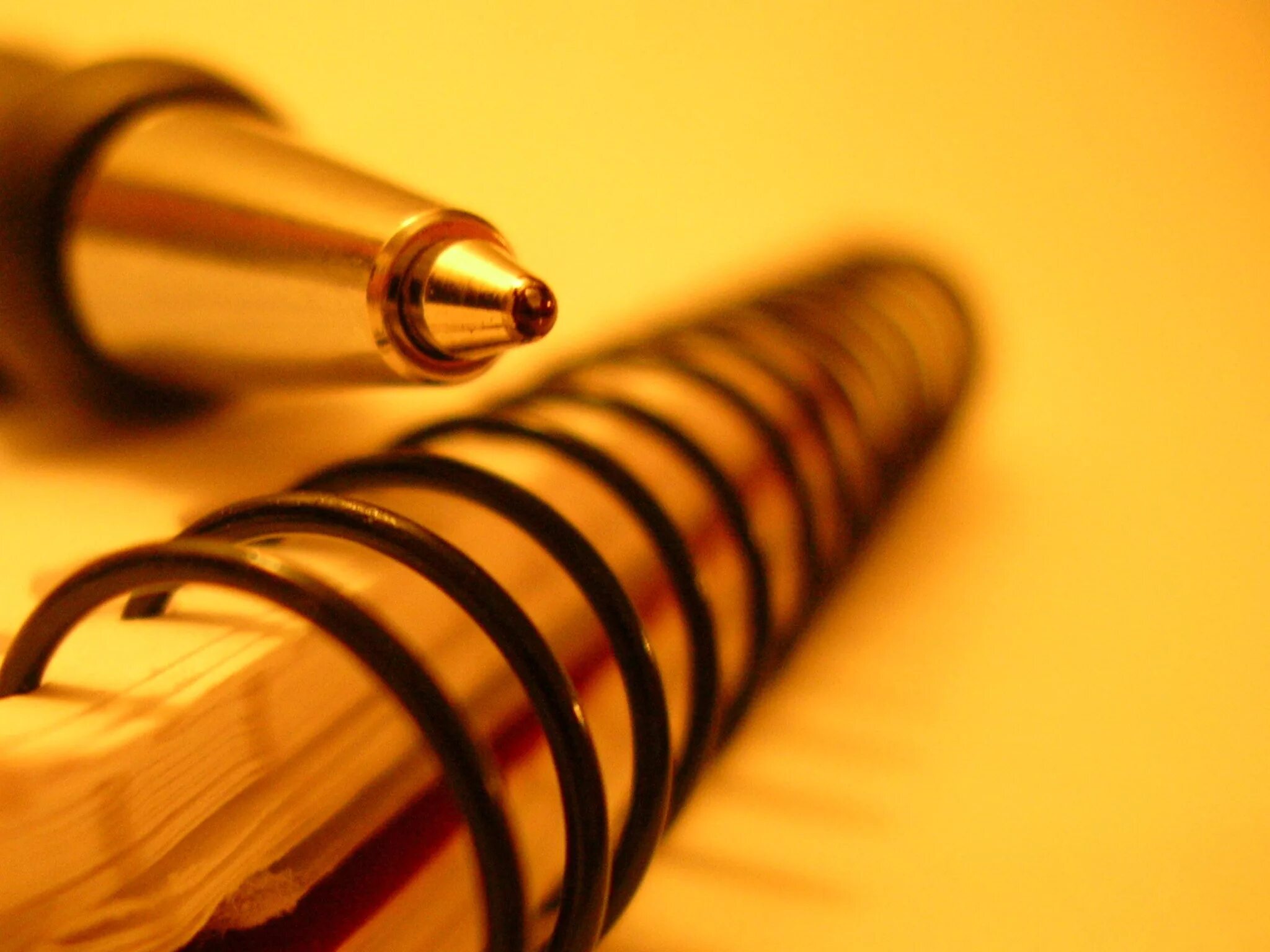 I write with pen
