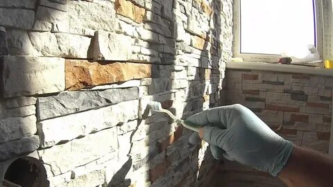 Камень замазать шов