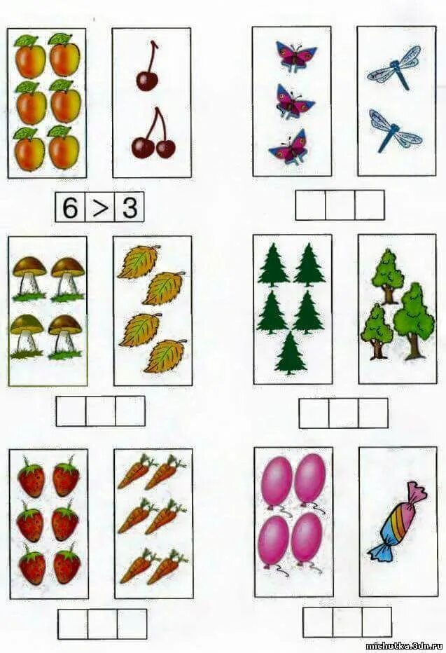 Математика сравнение чисел задания для дошкольников. Сравнение количества предметов. Сравнение предметов для дошкольников. Сравнение количества предметов для дошкольников. Сравнение двух равных и неравных групп предметов