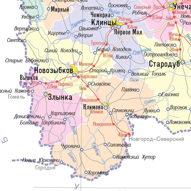 Брянск на карте России. Показать карту Брянской области. Где находится Брянская область. Карта Брянской области граница с Украиной