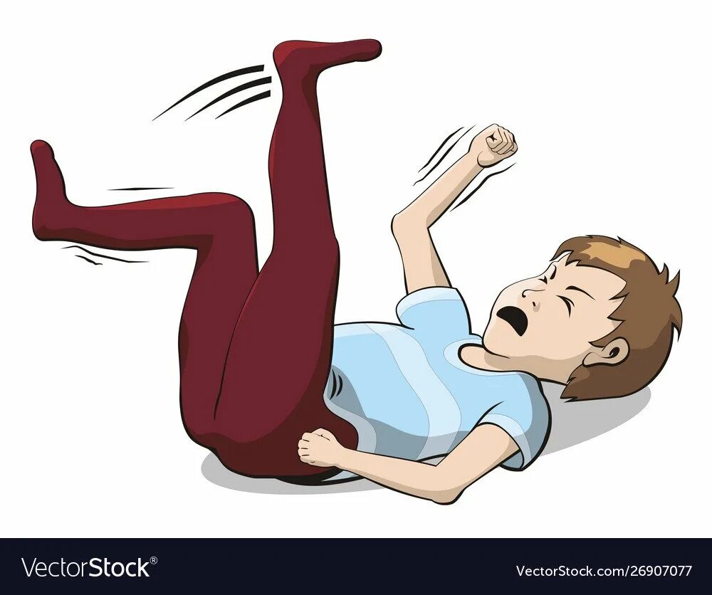 Почему дрыгают ногой. Мальчик падает. Истерика иллюстрация. Человек падает со стула. Мальчик упал иллюстрация.