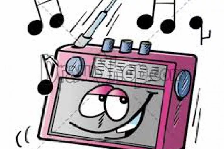 Веселое радио. Магнитофон рисунок для детей. Радиоприемник из мультфильма. Радио мультяшка. Радио мультик.