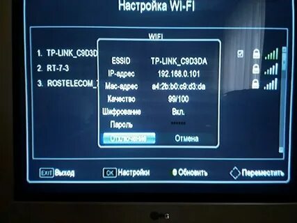 Настройка цифровых меню