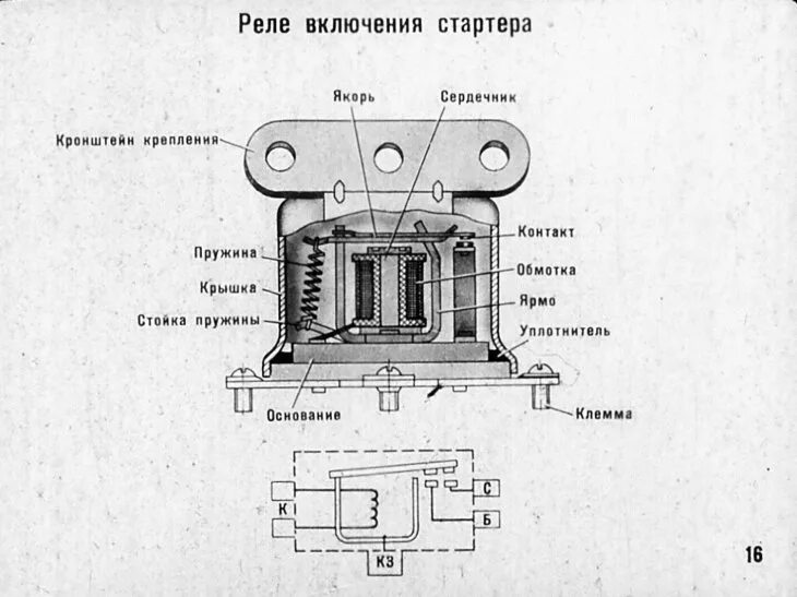 Основание рс. Реле стартера ЗИЛ 130 схема подключения РС 502. Реле РС 502 стартера ГАЗ-53. Реле стартера ГАЗ 24 схема подключения. ЗИЛ 130 реле стартера рс507-б.