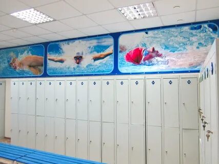 Раздевалка детского бассейна