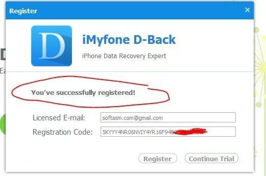 Imyfone d back. IMYFONE. IMYFONE Recovery. Что такое регистрационный код.