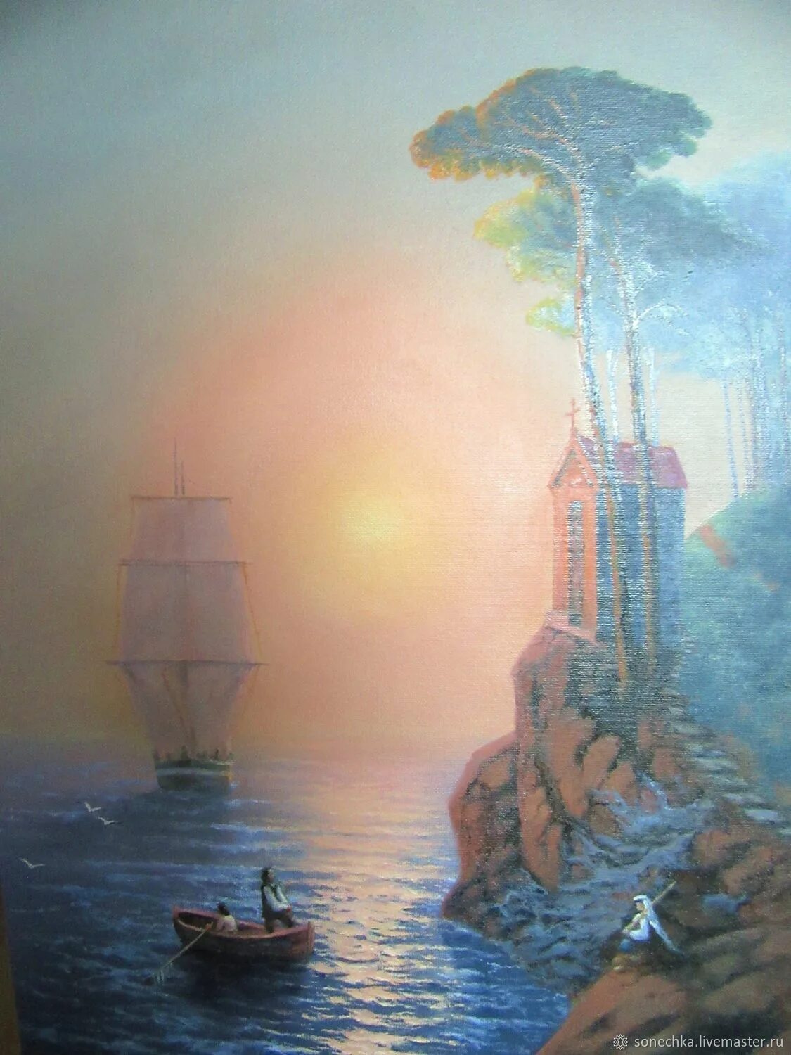 Утро на морском берегу. Неаполитанский залив. Иван константинович айвазовский утро на море. 1841. Айвазовский картины утро.