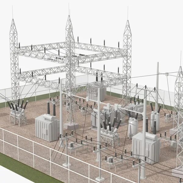 Модель подстанции. Подстанция 110 макет. кгэу макет подстанции. 3d модель подстанции. электроподстанция макет.