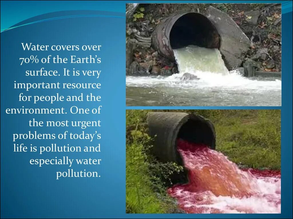 Water is the most important resource. Water pollution презентация. проект на тему water pollution. water pollution problems. загрязнение пресных вод презентация.