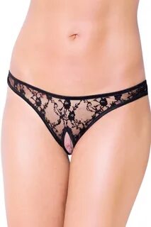 Erotické kalhotky 2457 black AMIATEX.cz 