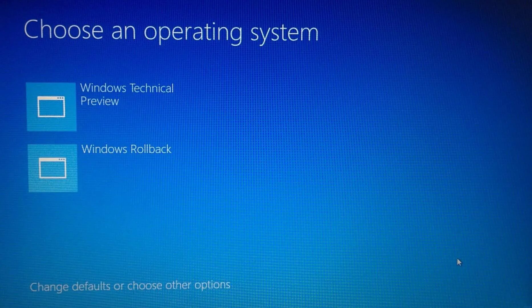 Upgrade os