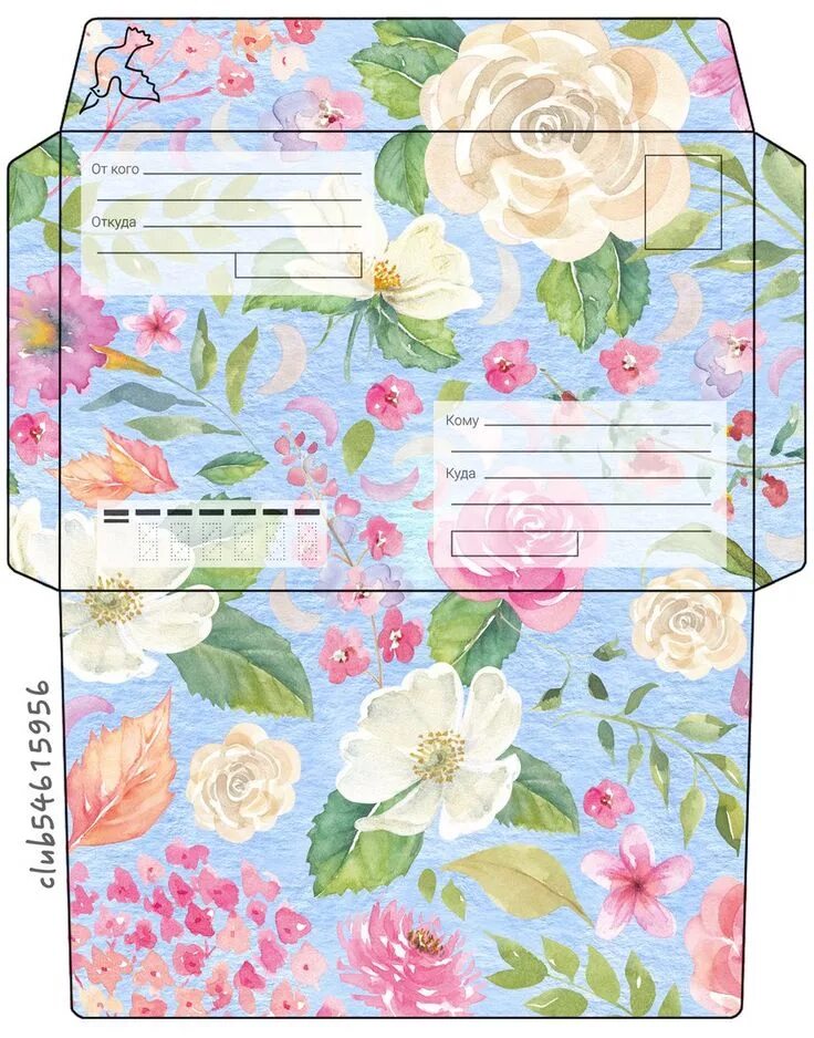 ◂ Шаблоны конвертов ▸ Envelope art, Envelope template, Envelope template printab