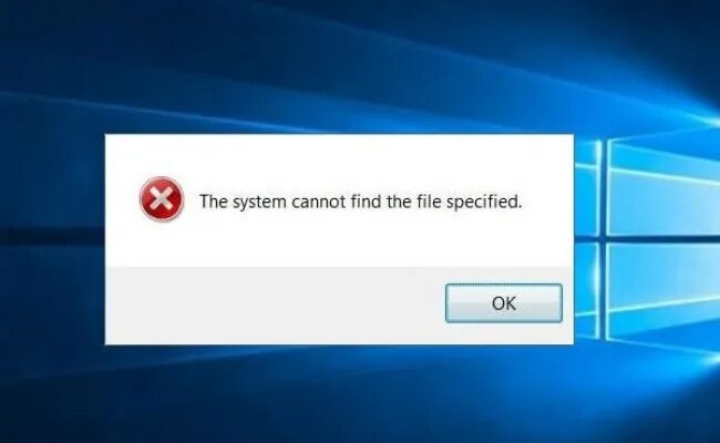 Cannot find 3. The System cannot find the file specified. Can't find. Couldn't find file. Cannot.