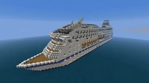 Minecraft карта корабль