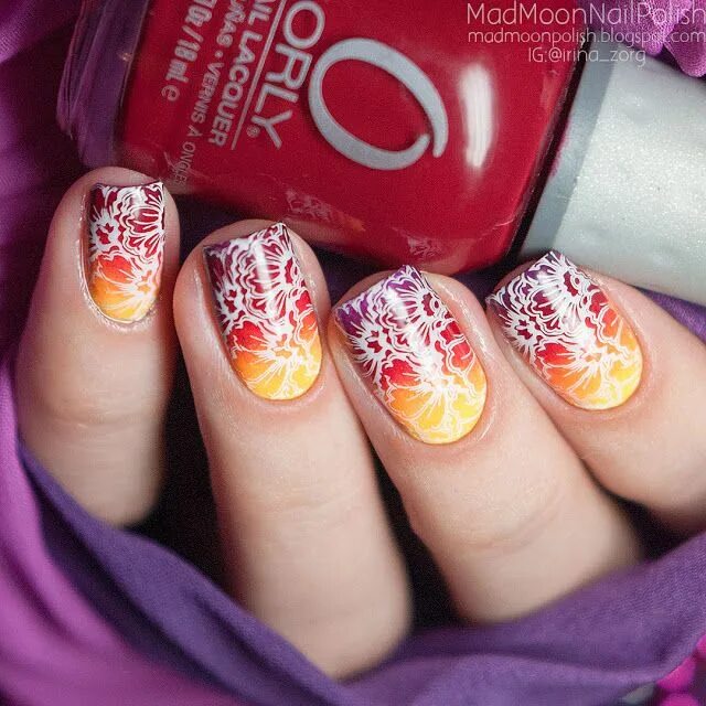Fall/Thanksgiving Nail Art Lina Nail Stamping Plate Make Your Mark 08 Hit the Bo