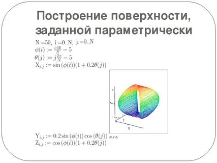 Построение графика заданного параметрически