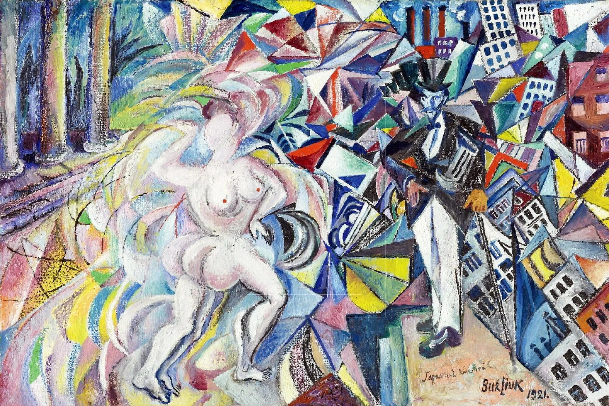 Русский футуризм в искусстве. Давид бурлюк кубофутуризм. давид бурлюк картины футуризм. бурлюк давид давидович футуризм. русский авангард давид бурлюк.