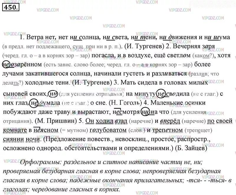 Русский язык 7 класс ладыженская 450. Упражнение 450 ладыженская 7 класс. Текст мать сидела в головах милых сыновей своих.