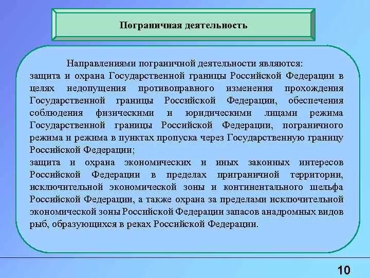 Содержание государственной границы