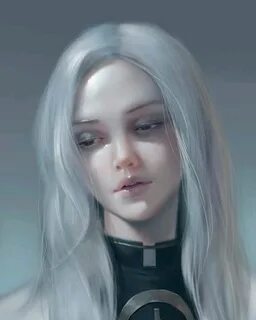Арты девушек с белыми глазами