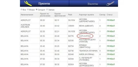 Сезонное расписание аэропорт казань