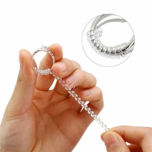 12 шт. кольцевой регулятор размера кольца на спиральной основе AliExpress