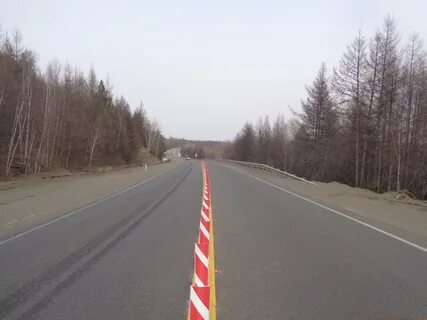 Красный участок дороги