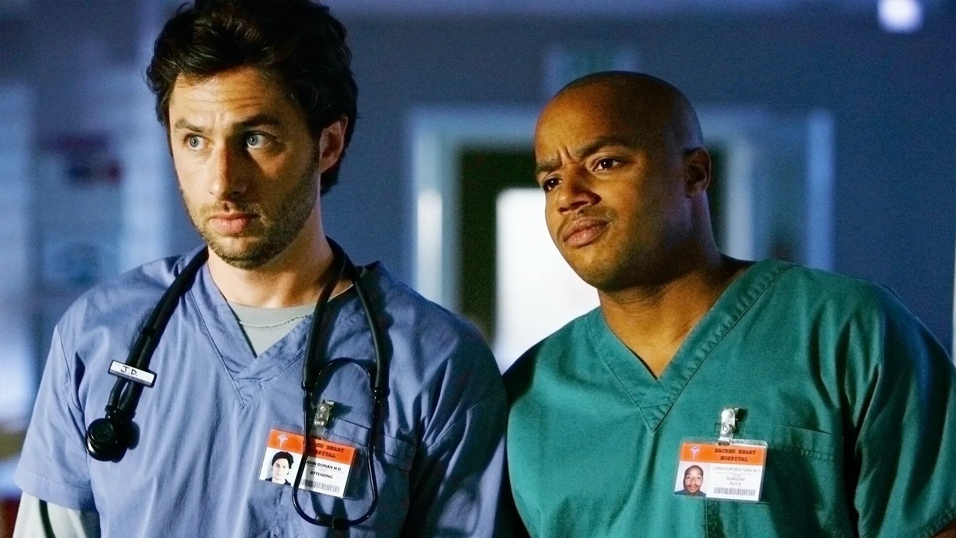 Scrubs на русском. Тёрк и Джей ди. Клиника Джей ди и Терк.