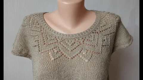 Круглые кокетки мк спицами