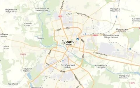Центр гродно на карте