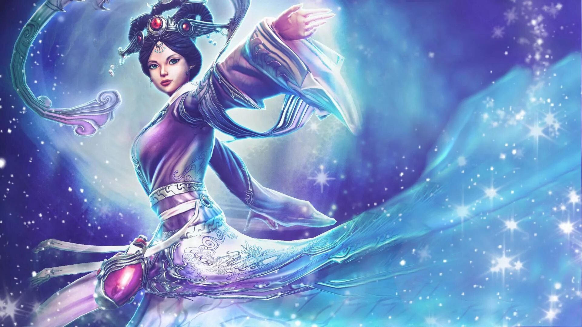 Фэнтези художник карлос кеведо. Е богиня. Чанъэ чан э китайская богиня. Богиня чанъэ смайт. Многорукая индийская богиня дурга.