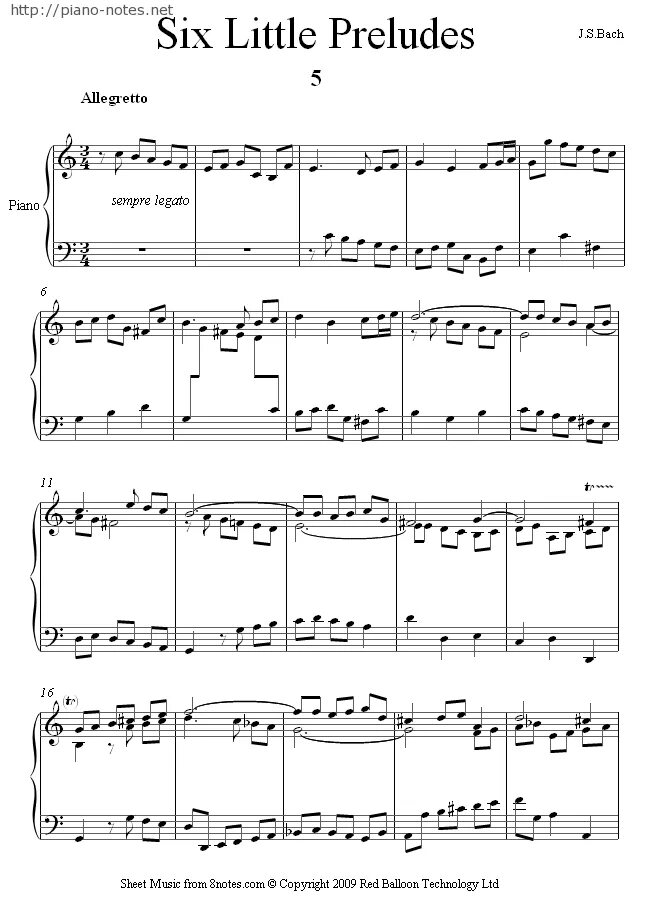 бах прелюдия 1 ноты для фортепиано