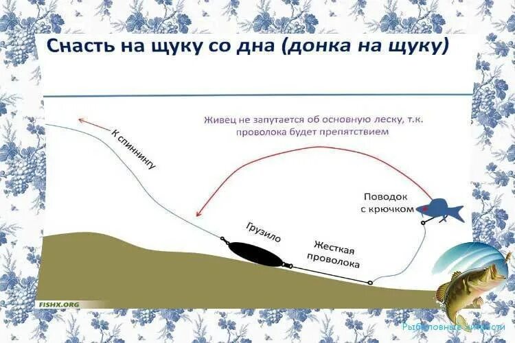 Донная снасть на щуку на живца. Монтаж снасти на щуку на живца летом. Оснастка удилища для ловли щуки на живца. Монтаж снасти для ловли щуки на живца. Снасть для ловли живца