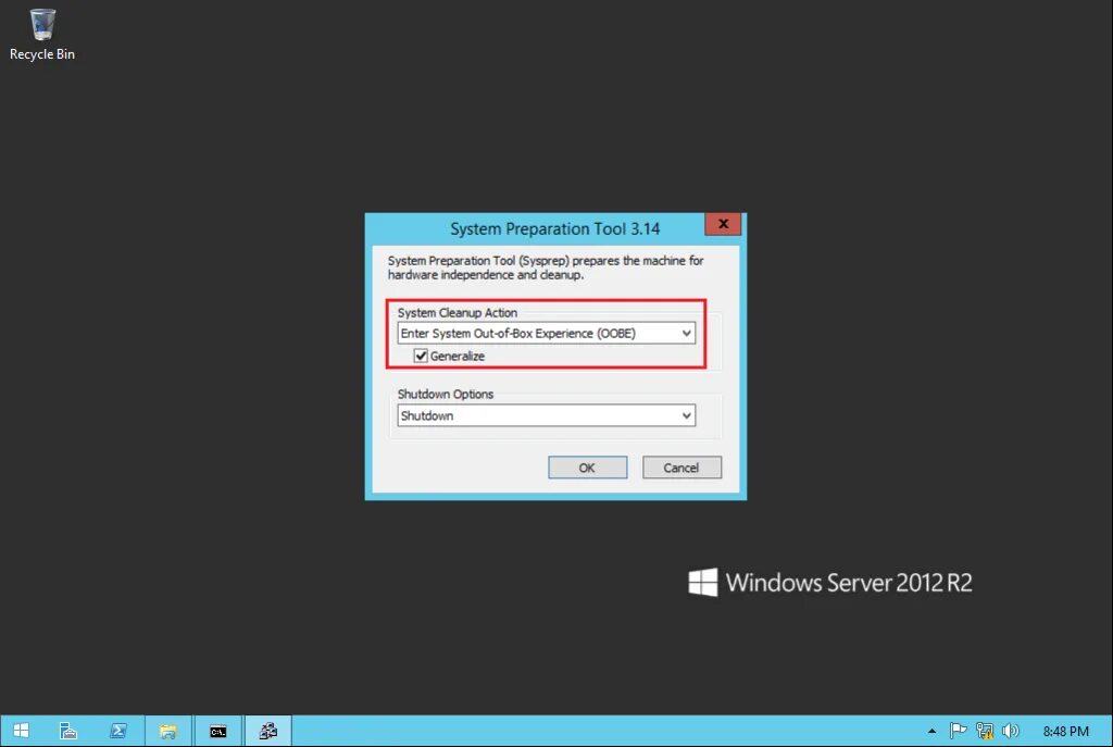 Sysprep не удалось проверить windows. Windows server 2012 r2 dsp. перезагрузить сервер windows server 2012 r2. sysprep в windows 7, 8, 10. программа подготовки системы sysprep windows.