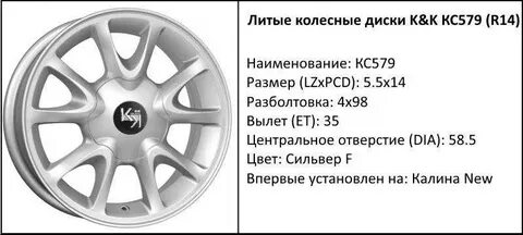 Размер литых