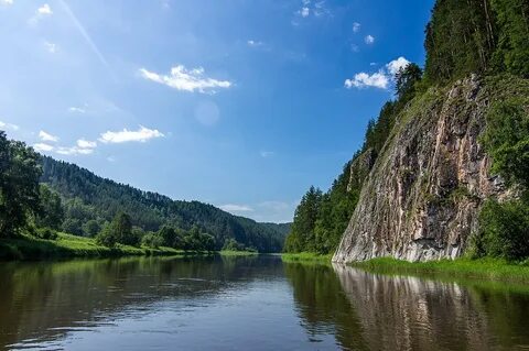 Красота реки белой
