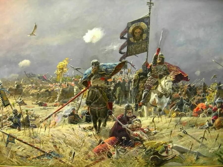 1380 Куликовская битва. Битва на Куликовом поле в 1380. Куликовская битва Рыженко. 1380 Год Куликовская битва.