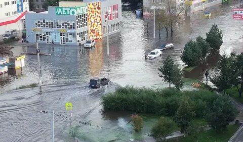 Не затопленные еще бугорки