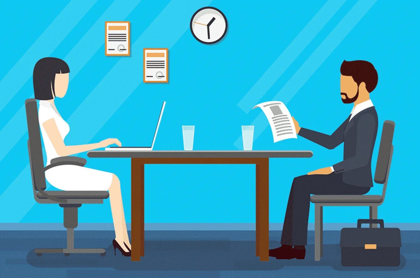 Job interview listening task