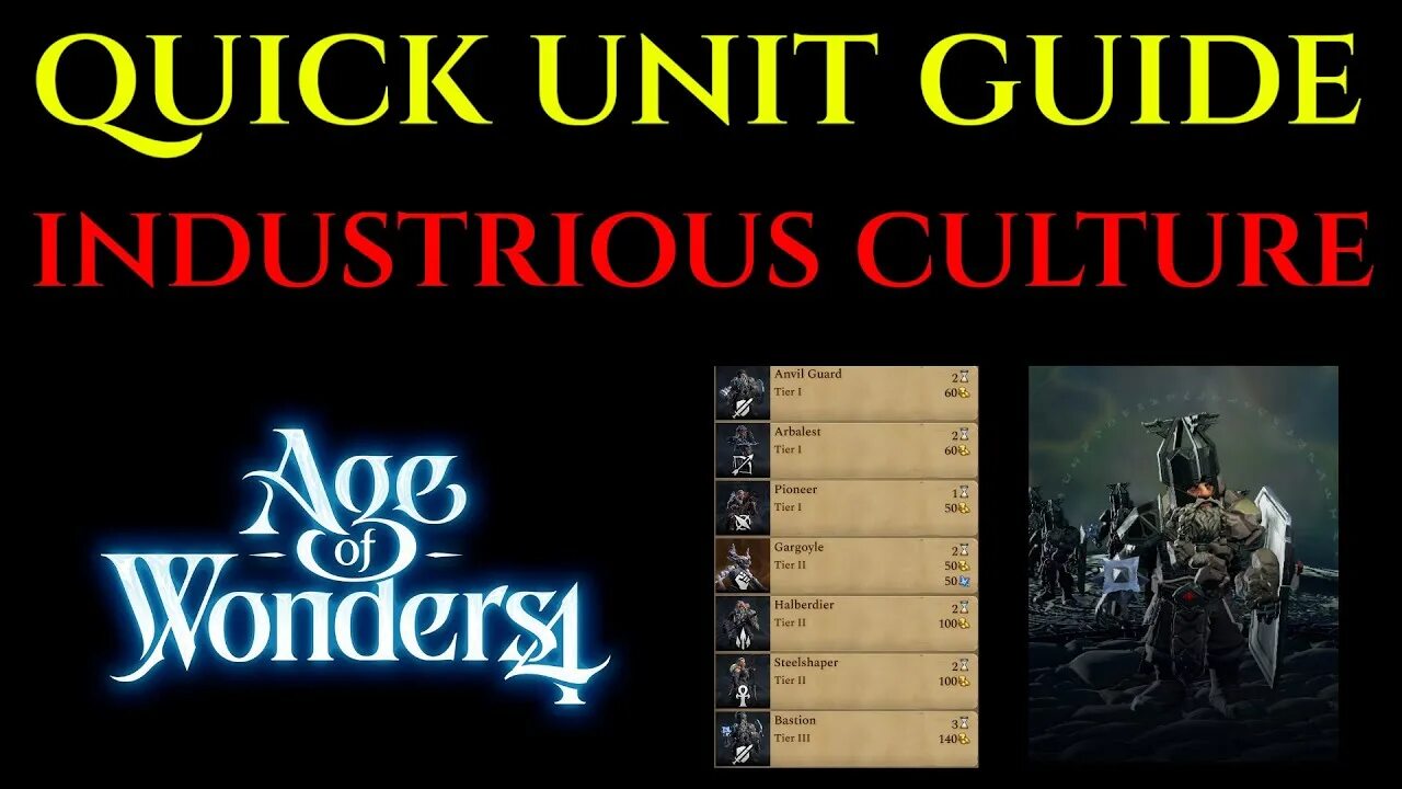 Age of Wonders 4. Culture unit